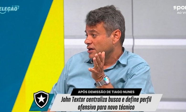 Eric Faria revela 2 técnicos favoritos a assumir o Botafogo