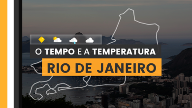 PREVISÃO DO TEMPO: quarta-feira (7) com tempo encoberto no Rio de Janeiro