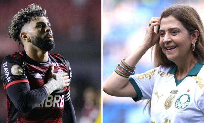 Leila Pereira admite interesse em Gabigol, do Flamengo