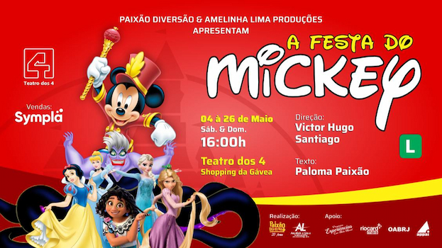 A FESTA DO MICKEY no Teatro dos 4