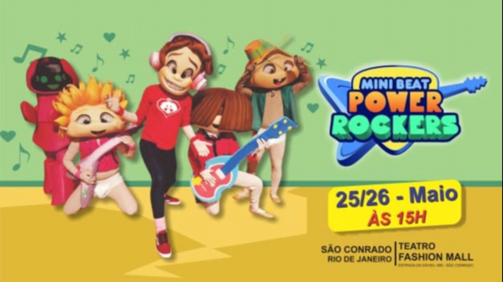 MINI BEAT POWER ROCKERS NO TEATRO FASHION MALL - RJ