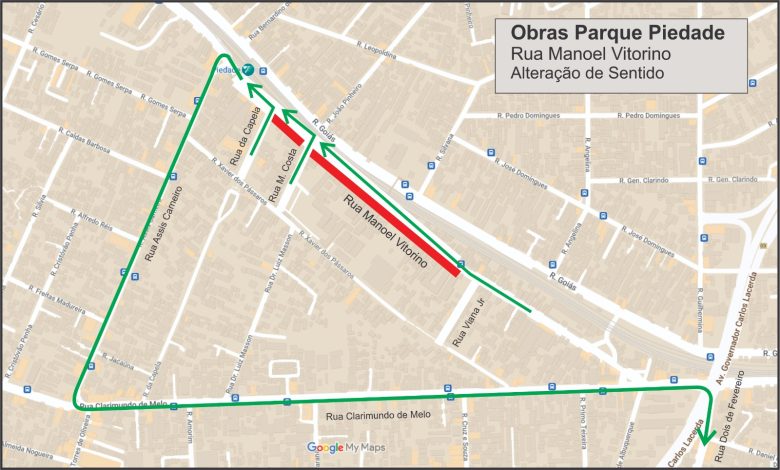 Obras do Parque Piedade vão causar mudanças no trânsito de ruas do entorno - Prefeitura da Cidade do Rio de Janeiro