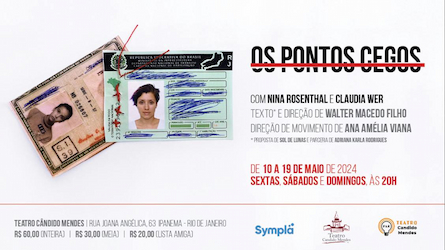 Os Pontos Cegos no TEATRO CÂNDIDO MENDES