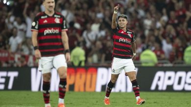 Com dois gols de Luiz Araújo, Flamengo segue líder do Brasileirão