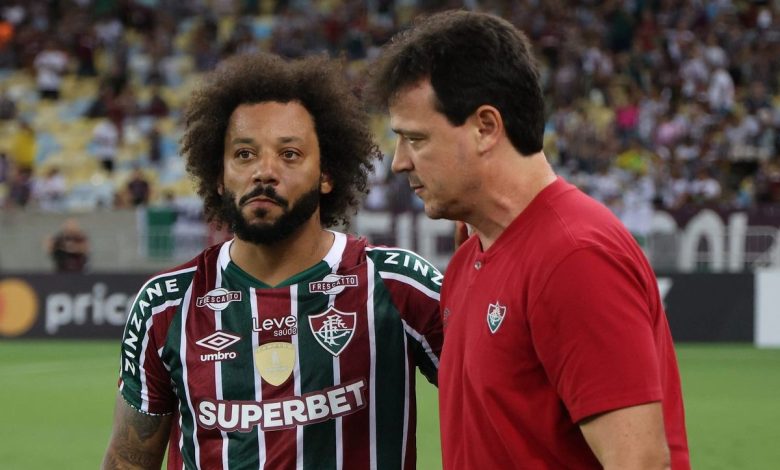 Demitido do Fluminense, Diniz ganha homenagem de Marcelo nas redes sociais: “Um amigo pra vida”