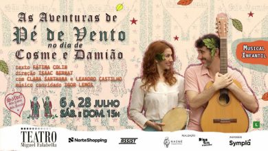 AS AVENTURAS DE PÉ DE VENTO NO DIA DE COSME E DAMIÃO NO TEATRO MIGUEL FALABELLA