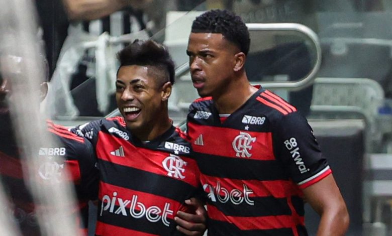 Com show de Bruno Henrique, Flamengo vence bem o Atlético-MG na Arena MRV