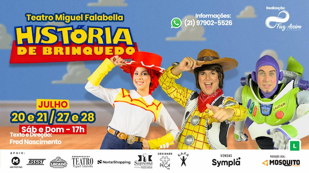 HISTÓRIA DE BRINQUEDO NO TEATRO MIGUEL FALABELLA