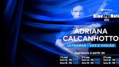 ADRIANA CALCANHOTTO – ULTRAMAR – VOZ E VIOLÃO no BLUE NOTE - RJ