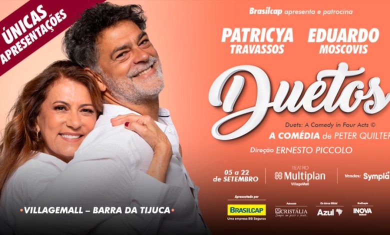 DUETOS, A COMÉDIA DE PETER QUILTER - BARRA DA TIJUCA no TEATRO MULTIPLAN