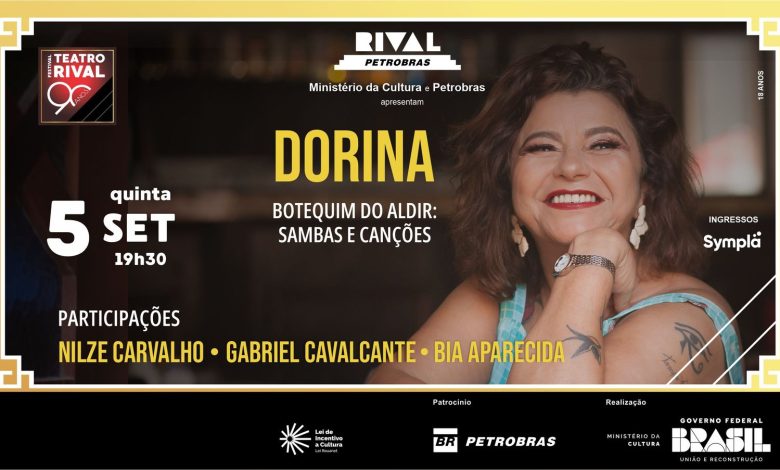 Dorina apresenta “Botequim do Aldir: sambas e canções”