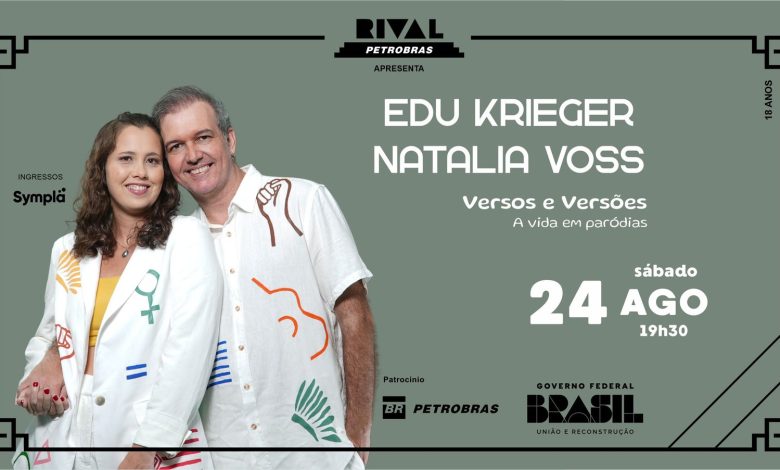 Edu Krieger e Natalia Voss