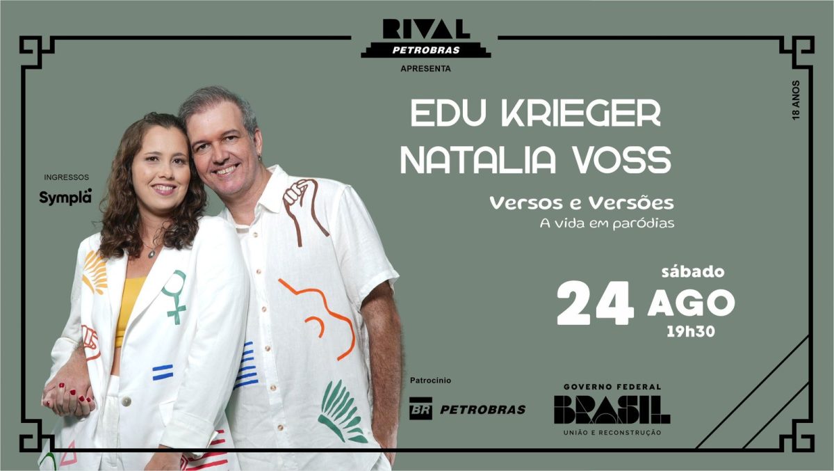 Edu Krieger e Natalia Voss