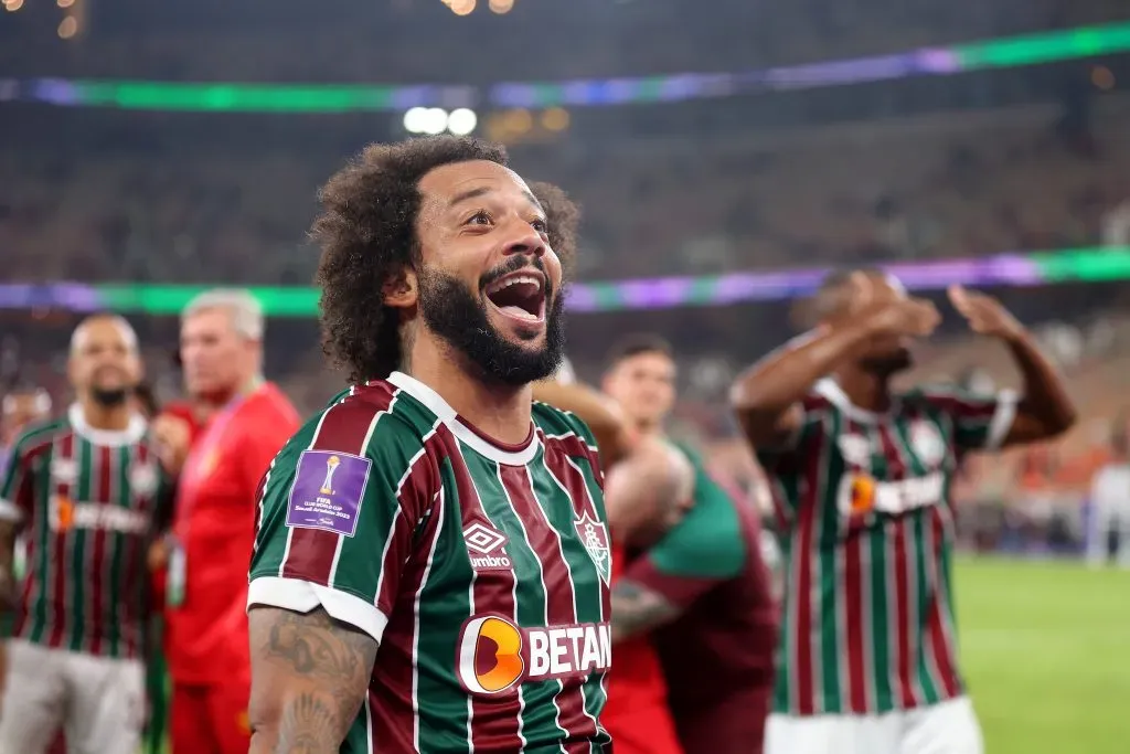 Marcelo, por motivo de lesão, ficou de fora de jogo de ida das oitavas da Libertadores – Foto: Francois Nel/Getty Images