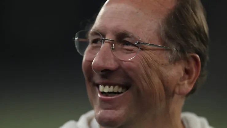 RIO DE JANEIRO, BRAZIL - JULY 17: John Textor, Botafogo owner looks on prior to the match between Botafogo and Palmeiras as part of Brasileirao 2024 at Estadio Olimpico Nilton Santos on July 17, 2024 in Rio de Janeiro, Brazil. (Photo by Wagner Meier/Getty Images)
