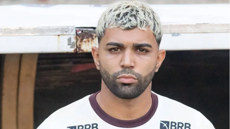 Gabigol durante jogo contra o Vasco.
