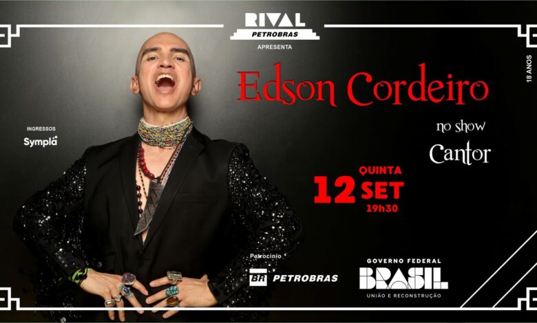 Edson Cordeiro no show “Cantor”