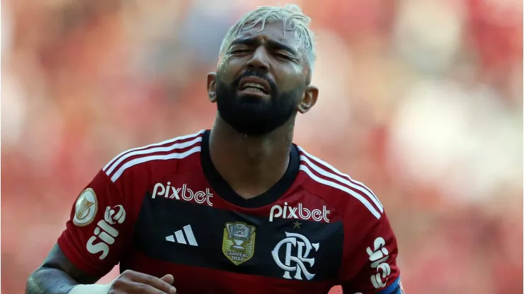 Gabigol durante partida entre Flamengo e Corinthians, pelo Campeonato Brasileiro de 2023, no Maracanã. Foto: Daniel Castelo Branco
