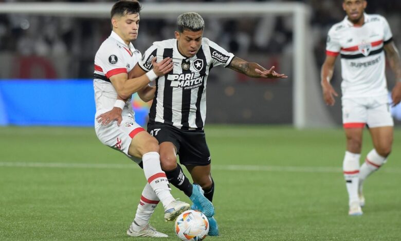 Libertadores: São Paulo x Botafogo horário, escalações do jogo, arbitragem e informações principais