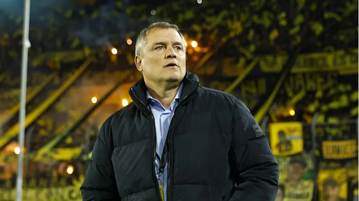 Diego Aguirre, técnico do Peñarol. 
