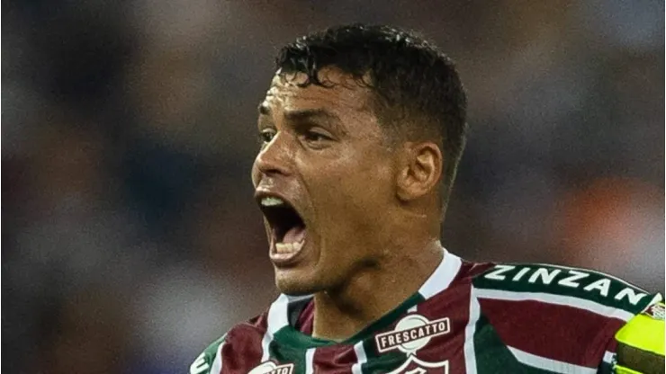 Thiago Silva durante partida do Fluzão.
