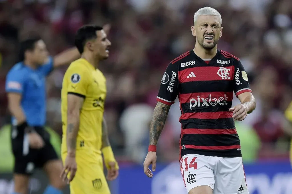 Arrascaeta foi criticado pela torcida do Flamengo. Foto: Alexandre Loureiro/AGIF