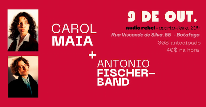 CAROL MAIA + ANTONIO FISCHER-BAND na Audio Rebel!