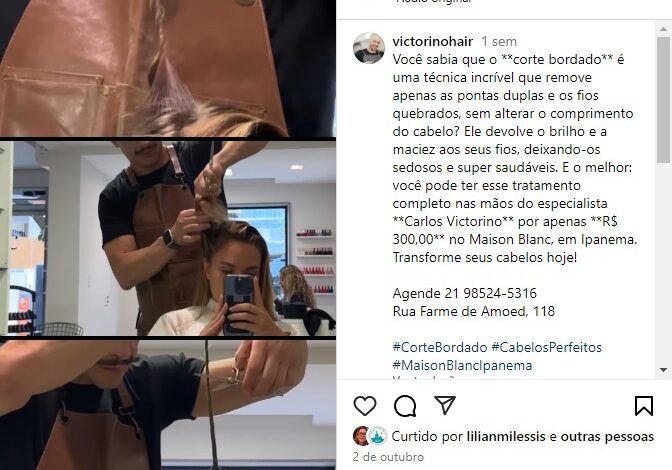 Corte Bordado: a técnica que tira as pontas duplas do cabelo