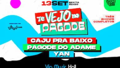 Caju pra Baixo, Pagode do Adame e Yan na VIA MUSIC HALL