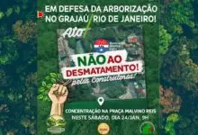 Manifestação em defesa das árvores do Grajaú